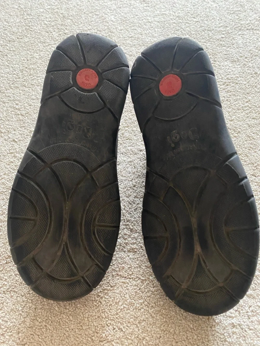Kids Black Leather Velcro Shoes